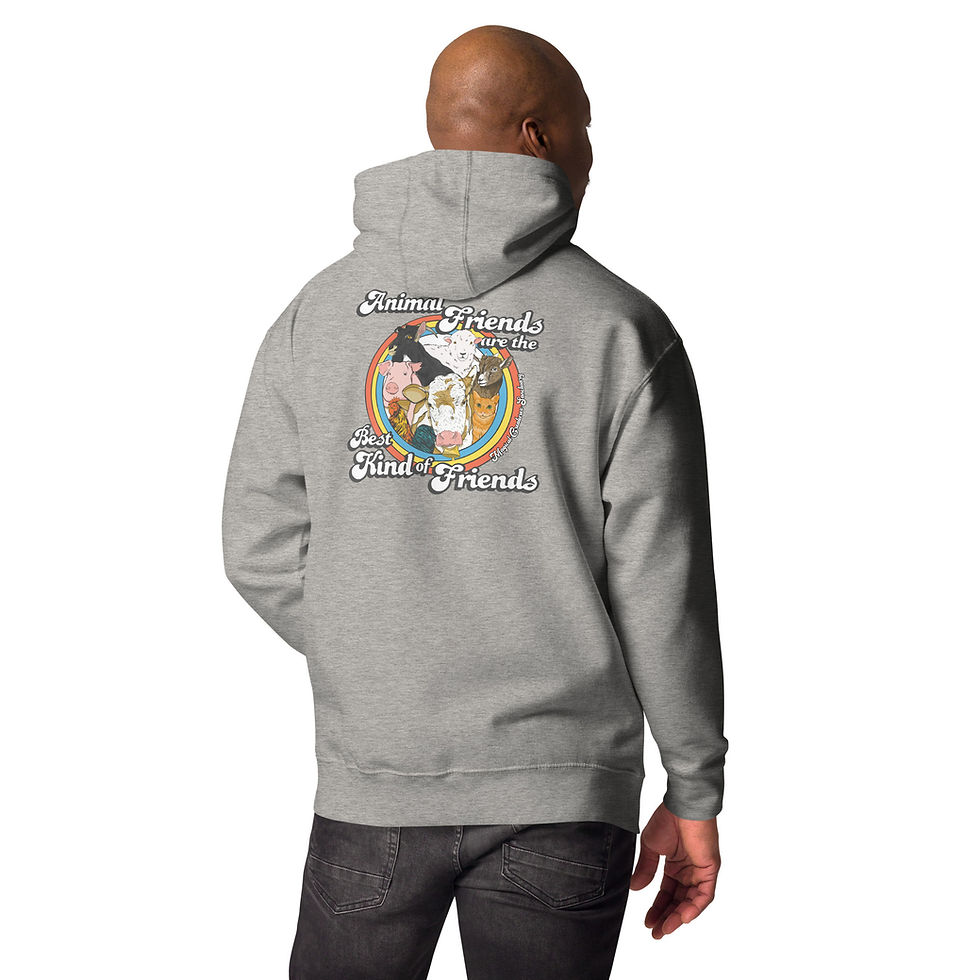 Thumbnail: Animal Friends (Back) & MMS Logo (front) Unisex Hoodie (2 Colors)