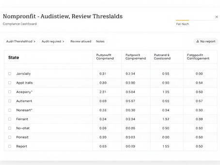image to depict state by state audit and review thresholds