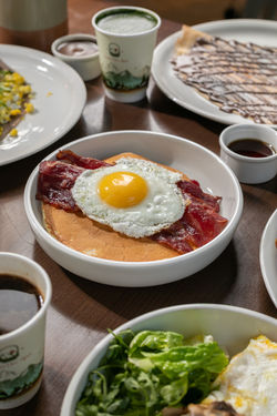 Eggs & Bacon Pancake by Crepes Des Alpes