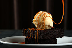 Lord of the wings Brownie with Ice-cream