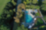 Aerial view of Cleveland Pools showing its riverside setting