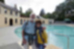 A man and a woman who visited Cleveland Pools when they were children