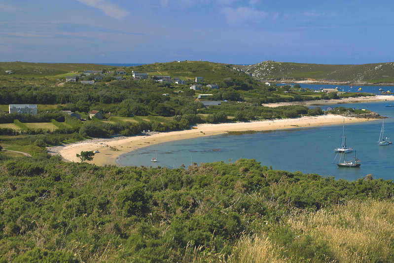Bryher Cliff Beach on the Isles of Scilly.
