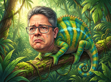 As lágrimas de crocodilo do camaleão Alessandro Vieira