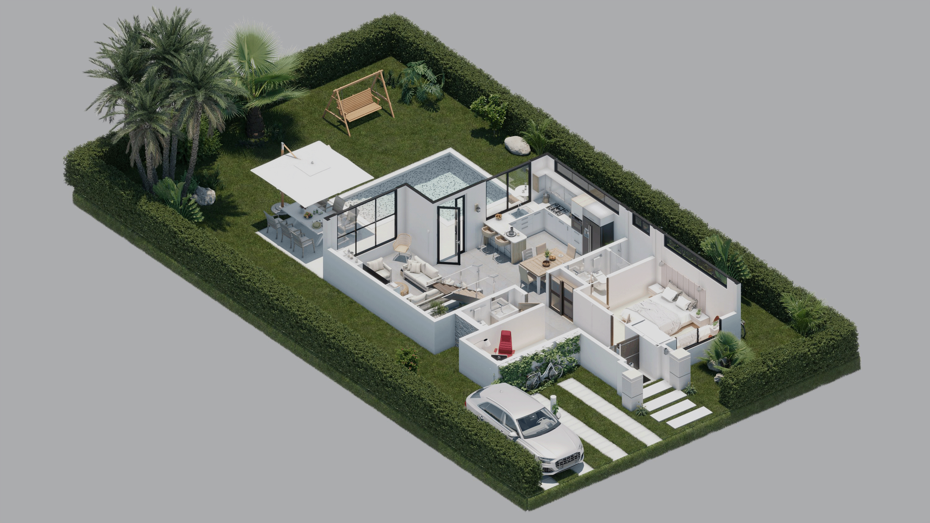 Origen - Casa tipo - Axonometría.gif