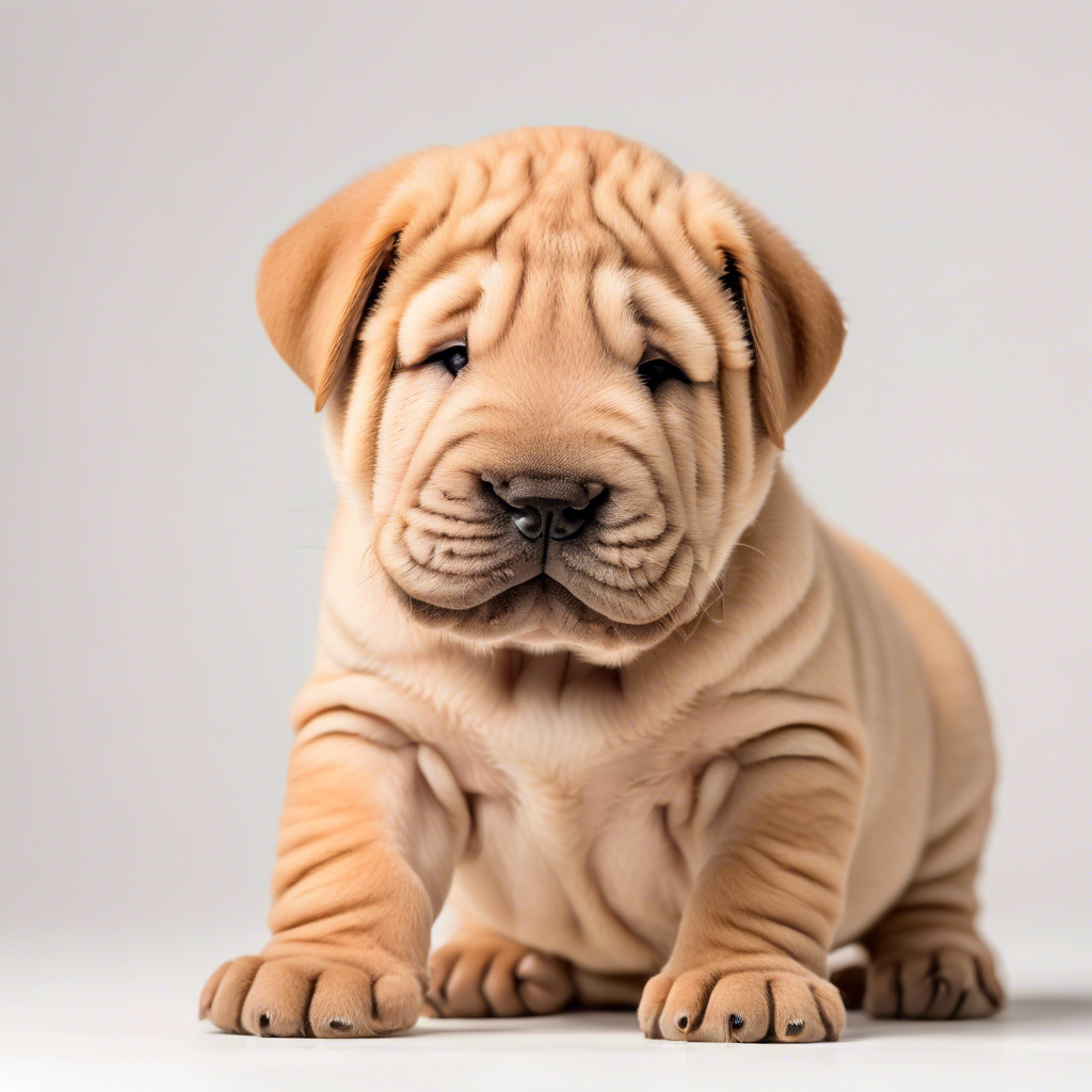 Adorable Shar Pei Puppy