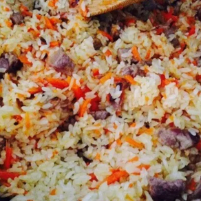 Fried rice with mutton