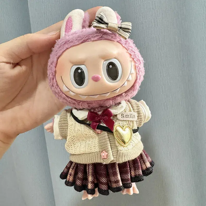 Thumbnail: 17cm Labubu Clothes Pendant Labubu Doll Clothes Keychain Labubu
