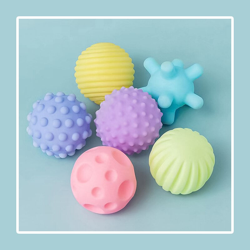 6 PCS Baby Toys Sensory Balls For Children Textured Hand Touch Ball Soft Massage