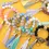 Thumbnail: Silicone Keychain for Keys Tassel Wood Beads Bracelet Keyring