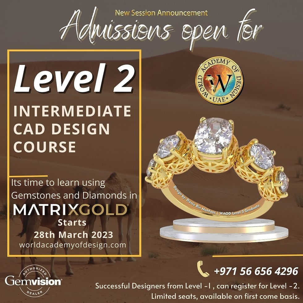 Admissions are open for the Level 2 Intermediate CAD Design Course