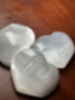 Selenite Crystal Hearts
