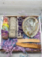 different versions of sage boxes incl. palo santo & abalone shell