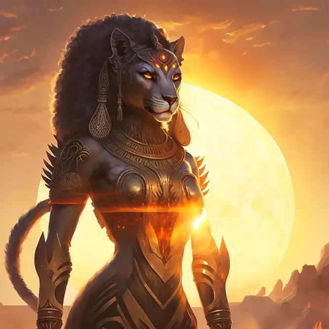 depiction image of goddess Sehkmet