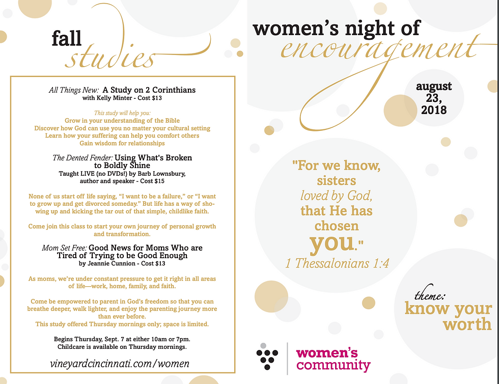 Night of Encouragement - Program