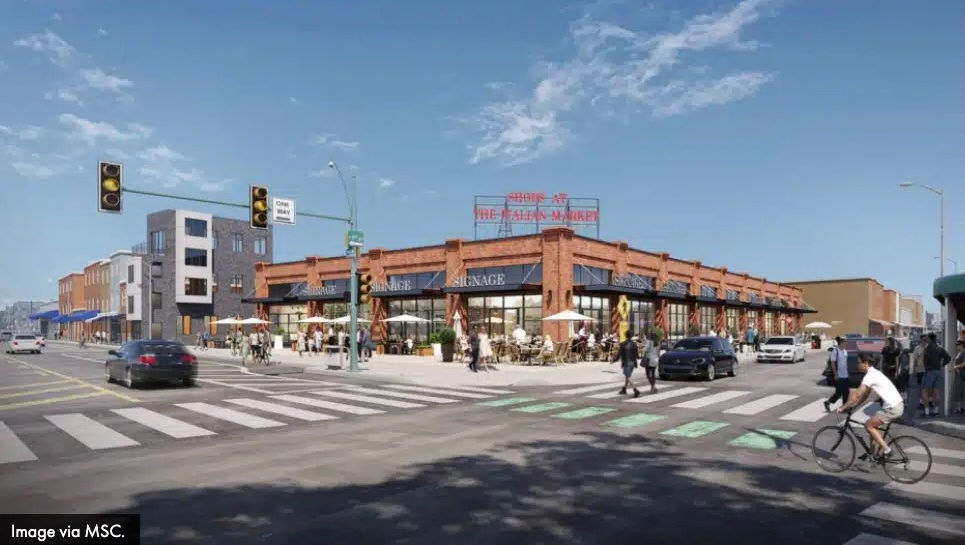 Rendering of what's to come at the corner of 9th & Washington