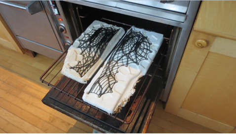 Finishing the curing process with heating/cooling cycles