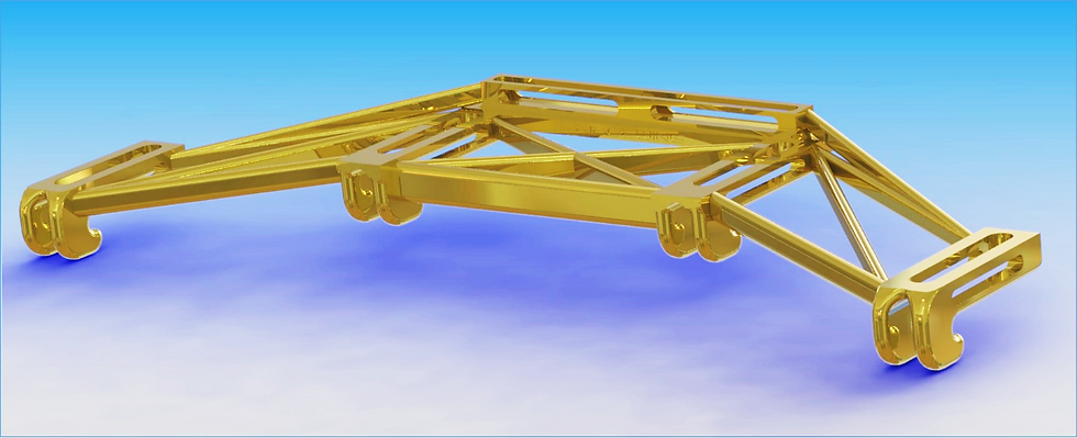 Ridgewing bridge skeleton