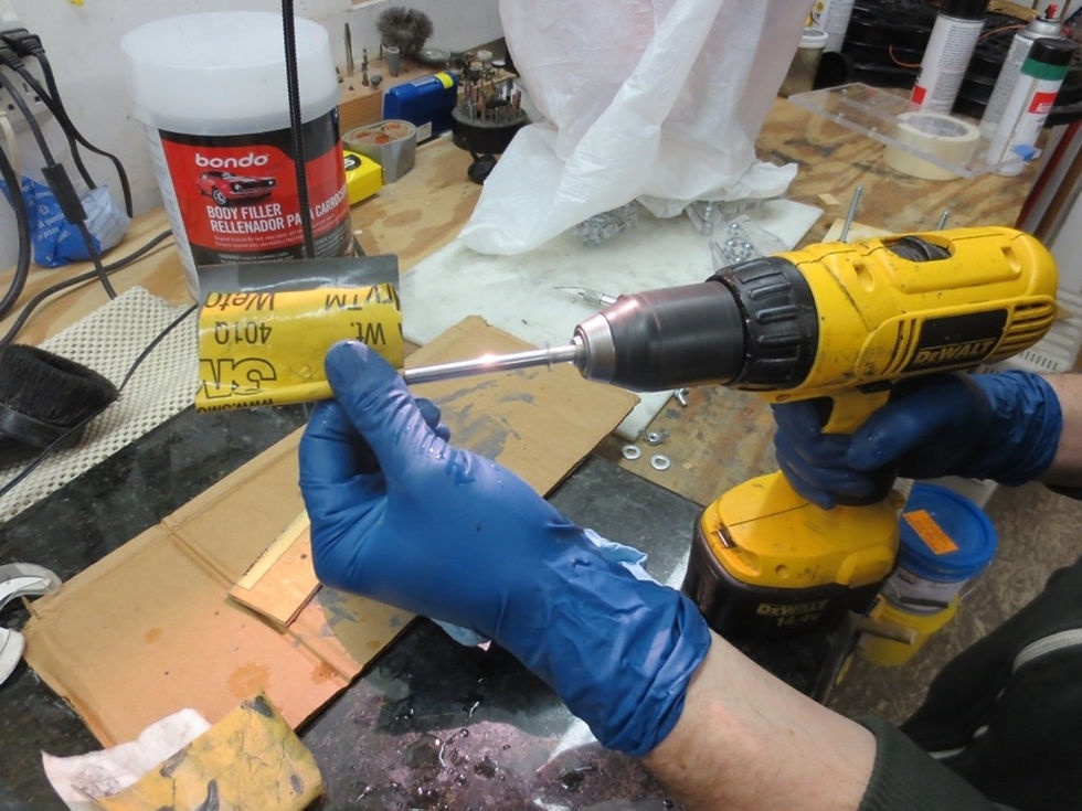Polishing the self-tuning headstock push rod