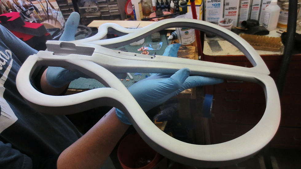 Aluminum bass and treble frames freshly manufactured and assembled