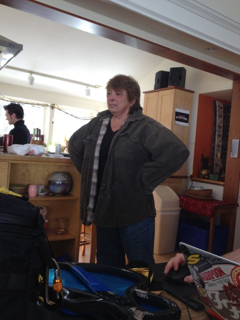 Ridgewing neighbor and master seamstress Pat Barss