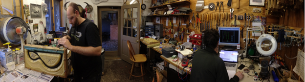Ridgewing shop panorama, December 2014
