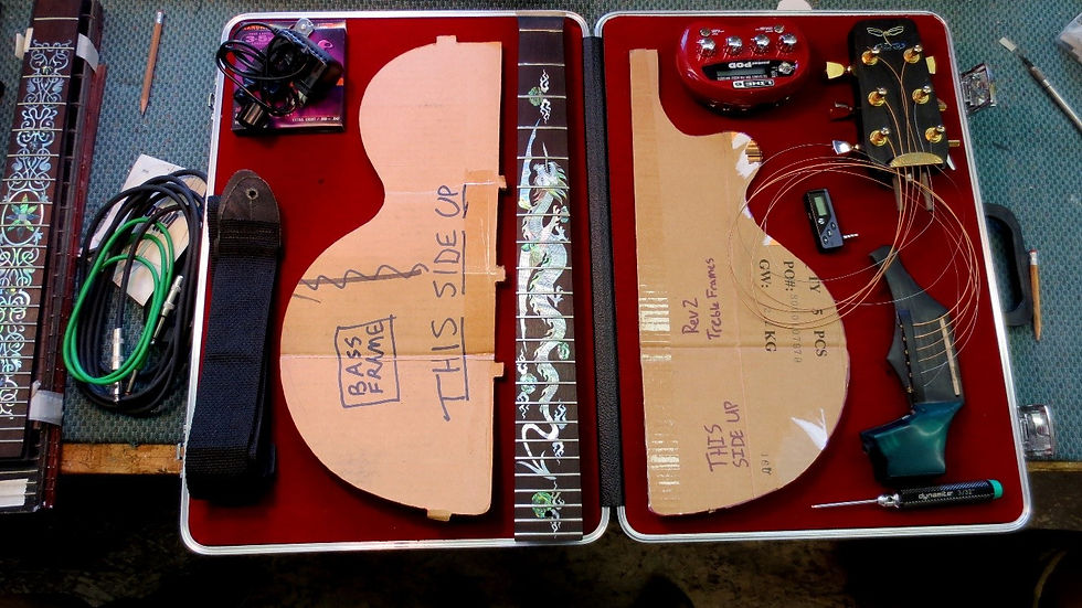 Iterating the travel case component layout