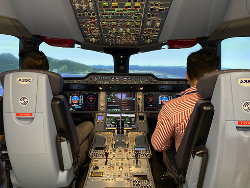A350 Full Motion Flight Simulator FSTD Level D
