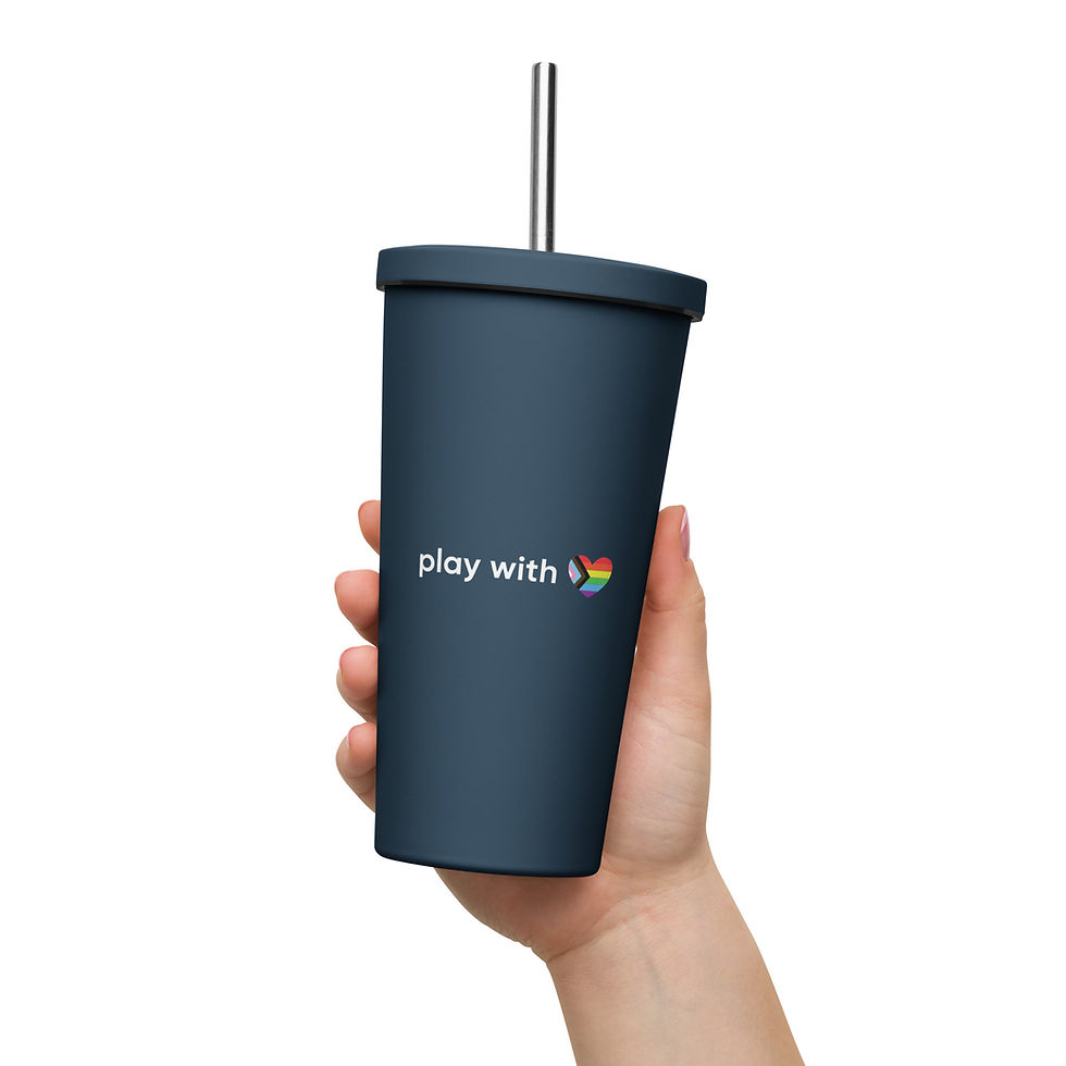 Thumbnail: Insulated Play With Heart tumbler