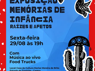 Exposição “Memórias de Infância, Raízes e Afetos” de Manoel Ribeiro