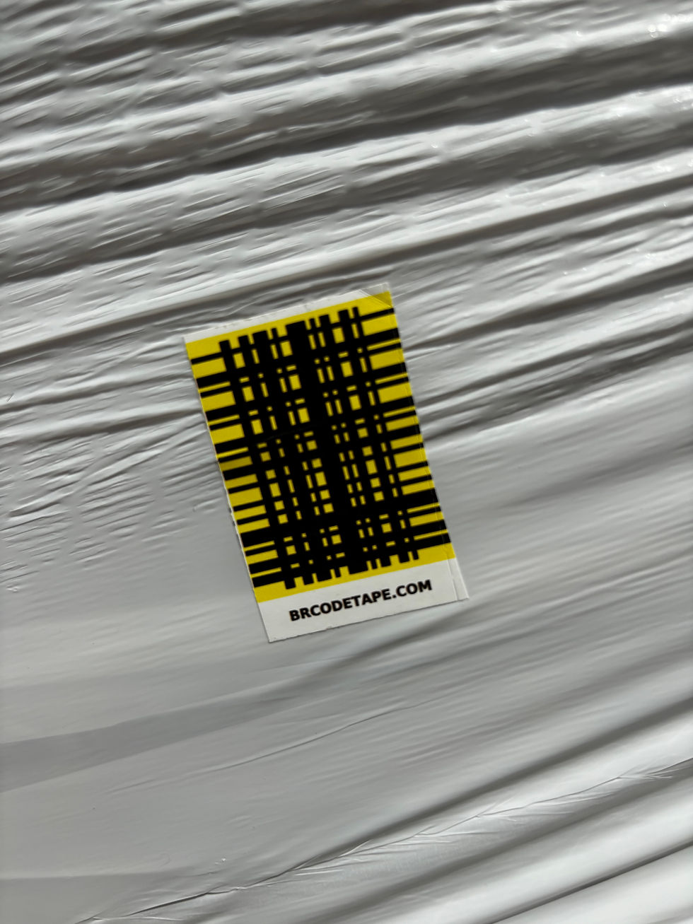 A Scannable Label being used for Shipment Tracking