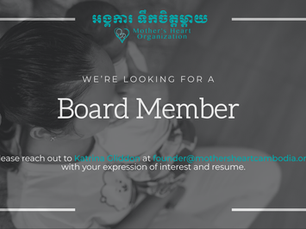 Announcement: Join the Mother's Heart Board of Directors