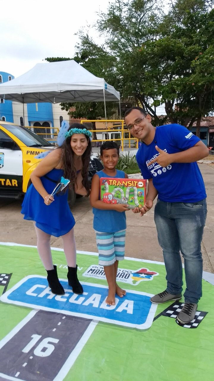 Atividades educativas promovidas pelo Detran/MA no bairro Vila Palmeira, em São Luís. (Foto: Divulgação)
