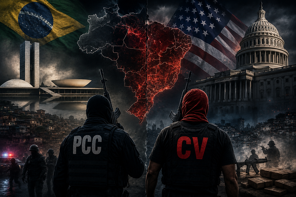 EUA classificam PCC e CV como terroristas e decisão divide Congresso brasileiro