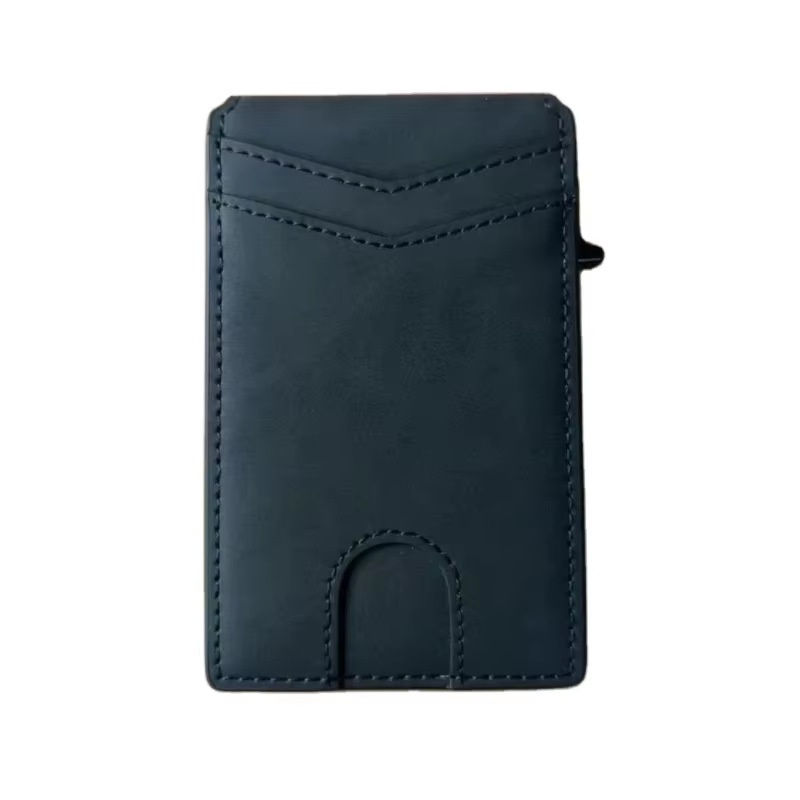 Thumbnail: RFID Anti-Degaussing Aluminum Alloy Flip Card Holder
