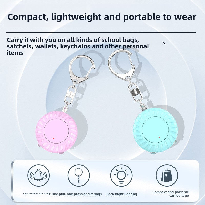 Thumbnail: Mini Rechargeable Personal Safety Alarm with LED Light