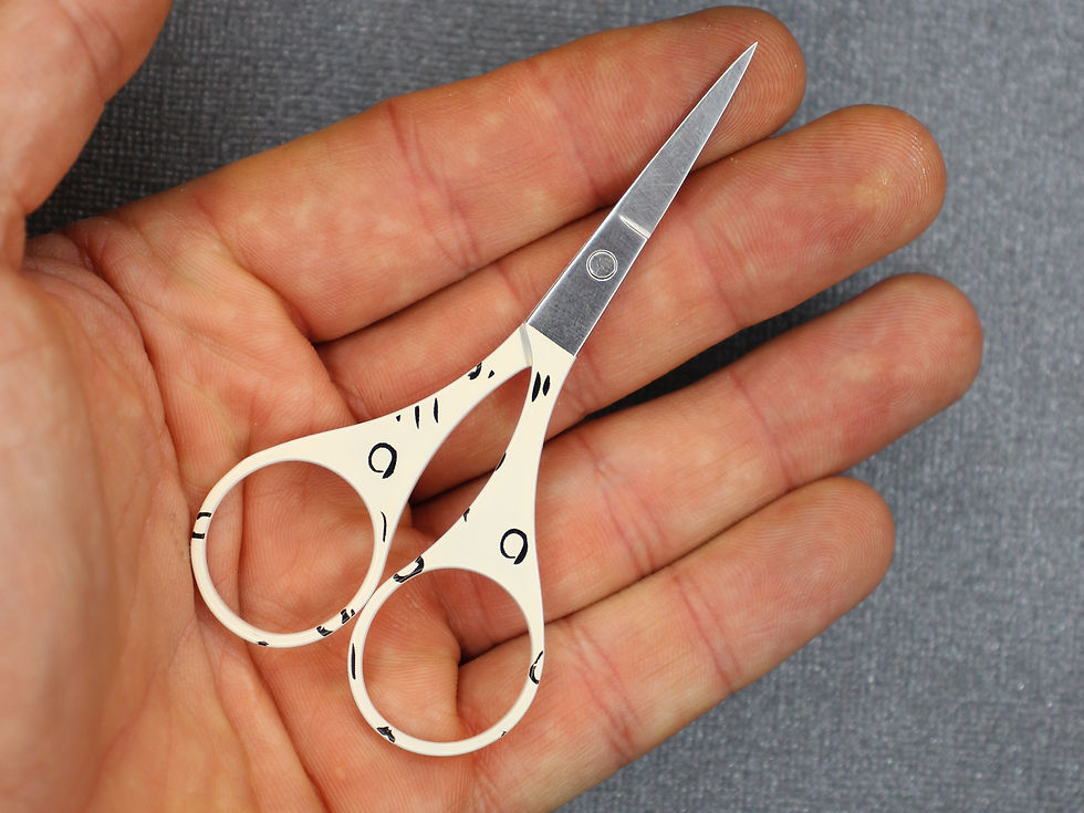 Miniatura: Lindas tijeras para bordar 87mm Tijeras para coser acolchado tejer amigurumi