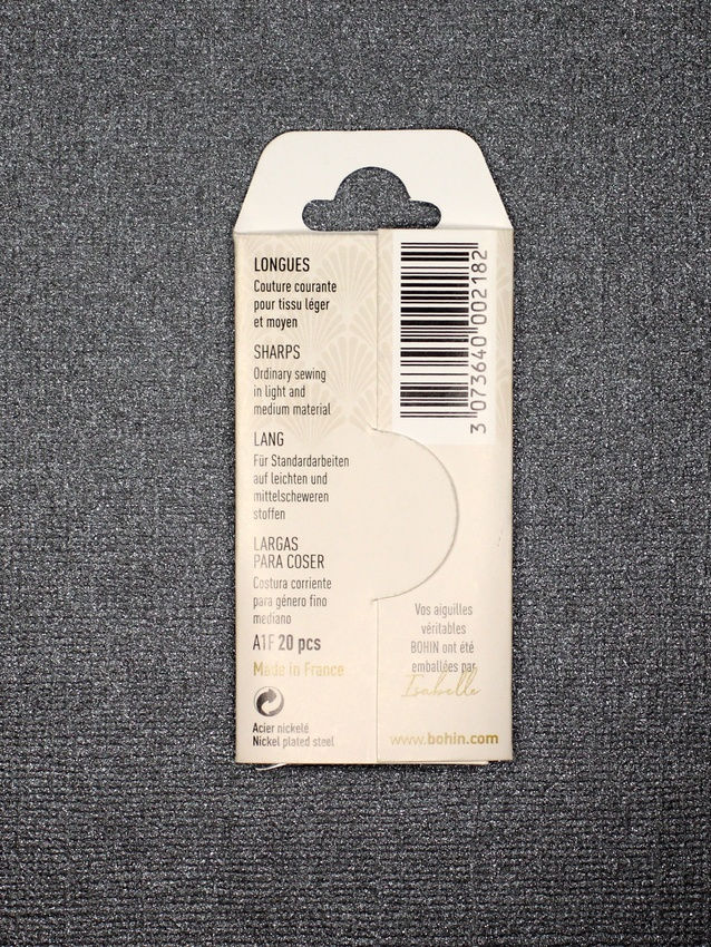 Miniatura: BOHIN "Long" Sharp hand sewing needles pouch 20 off for everyday sewing