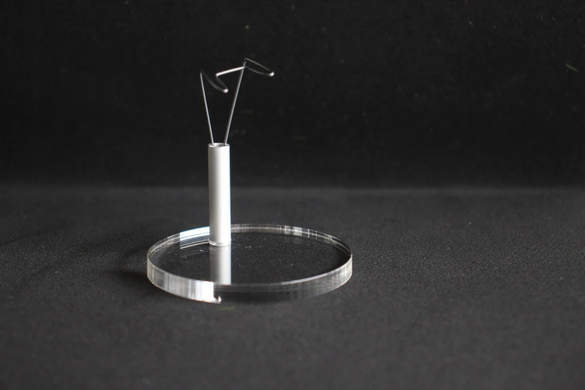 Transparent doll stand for miniature dolls 1/12 scale Adjustable doll stand