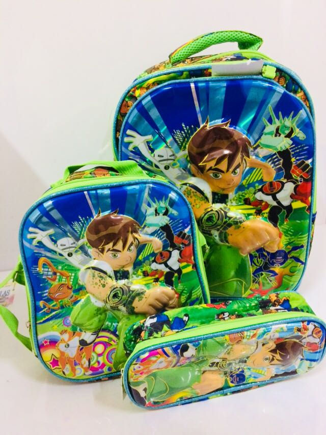 Miniatura: KIT MASCULINO INFANTIL - MOCHILA, MERENDEIRA E ESTOJO