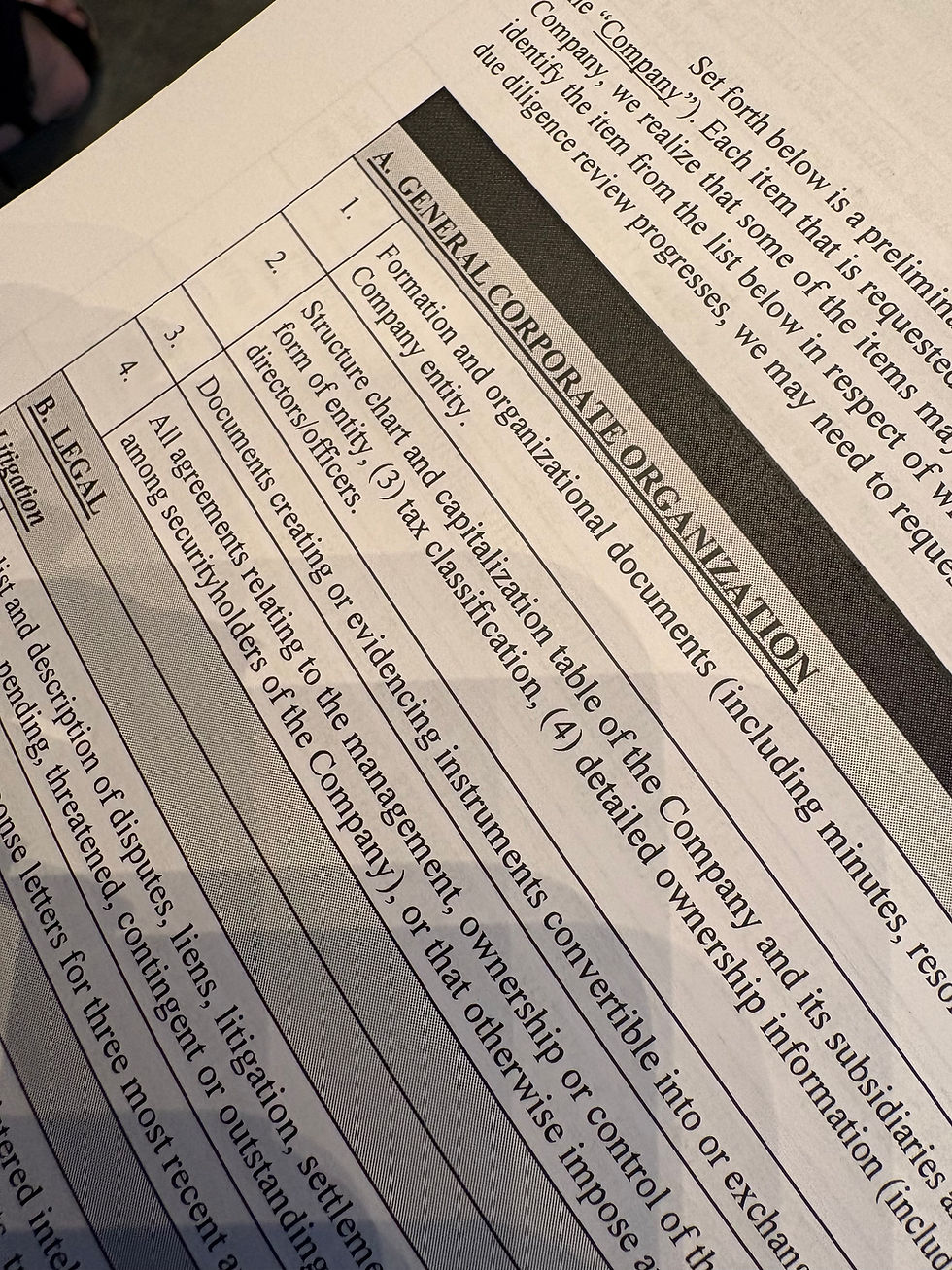 Due diligence as a love language