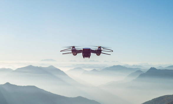 Drone Over the Mountains