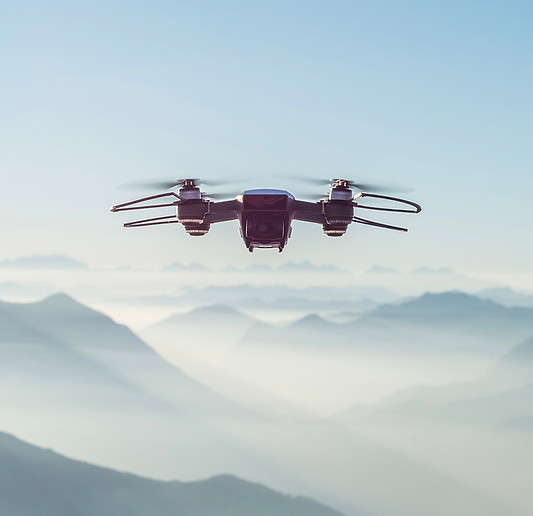 Drone Over the Mountains