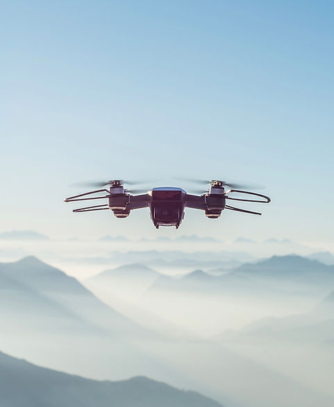 Drone Over the Mountains