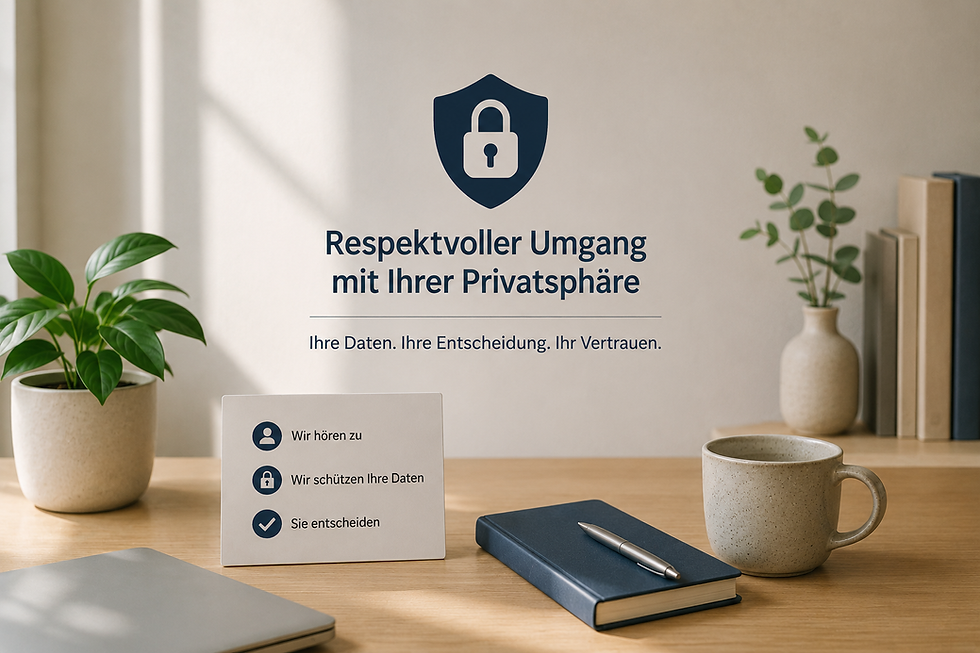 Respektvoller Umgang mit Ihrer Privatsphäre