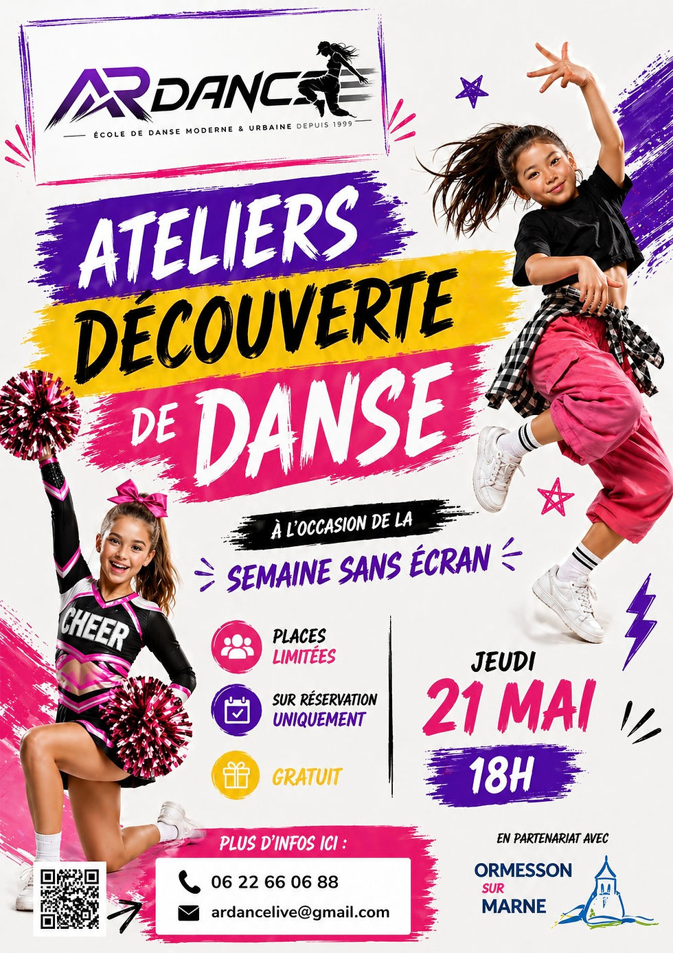 ATELIERS DÉCOUVERTE DE DANSE - GRATUIT !