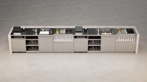 2 station cocktail bar design
