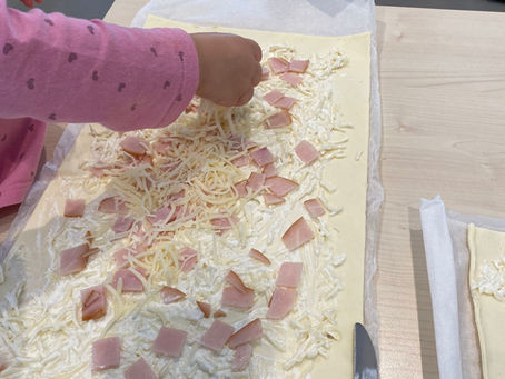 Schnecken backen in der Sonnengruppe