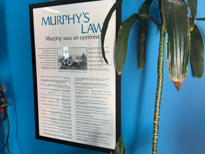 Why Joe’s Drive Thru Smog Check Believes Murphy Was an Optimist: A Hilarious Take on Our Drive Thru Inspection and Vintage Poster