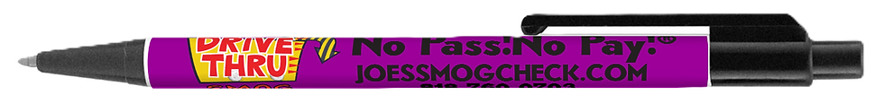 Purple Posh 💜👑 Joe’s Smog No Pass! No Pay!® legendary free pens